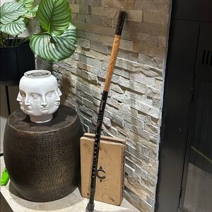 Vintage Hand Carved Wood Walking Stick Cane from Jamaica